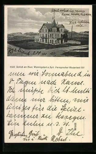 AK Wenningstedt a. Sylt, Hotel Schloss am Meer