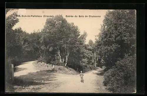 AK Dun-le-Palleteau, Entree du Bois de Chabanne