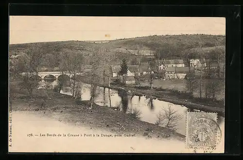 AK Guéret, Les Bords de la Creuse a Pont a la Dauge