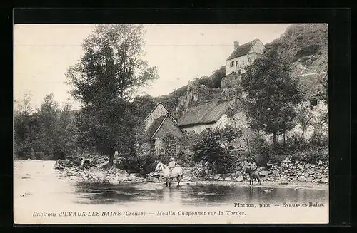AK La Tardes, Moulin Chaponnet sur la Tardes