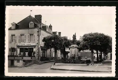 AK Bonnat, Monument aux Morts, Cafe Tabac