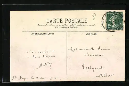 AK Sainte-Feyre, Sanatorium de Sainte-Feyre, Vue prise de la Cure d`Air