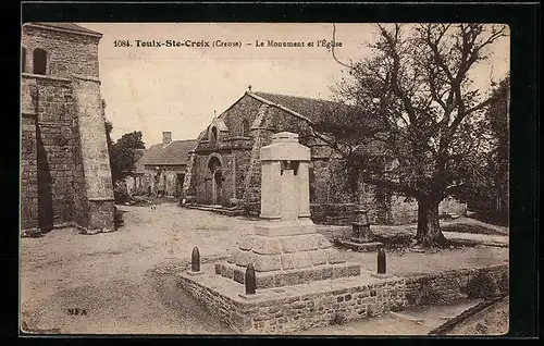 AK Toulx-Ste-Croix, Le Monument et l`Église