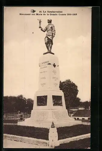 AK La Souterraine, Monument aux Morts de la Grande Guerre 1914-1918
