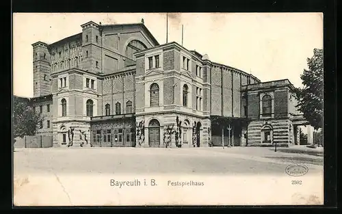 AK Bayreuth i. B., Blick auf das Festspielhaus
