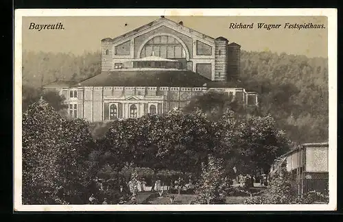 AK Bayreuth, Blick auf das Richard Wagner Festspielhaus