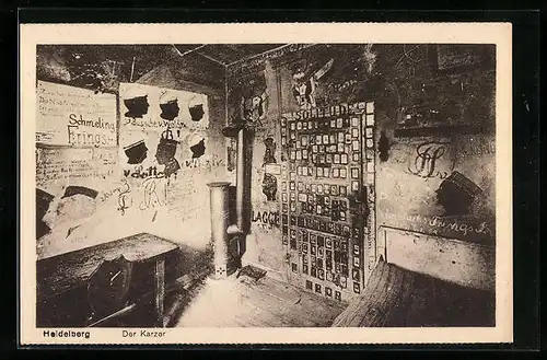 AK Heidelberg, Karzer, Innenansicht, studentische Szene