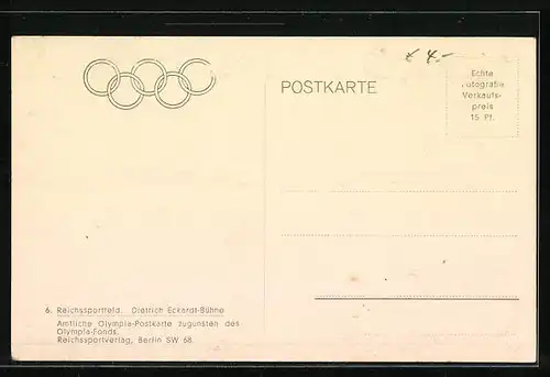 AK Berlin-Charlottenburg, Dietrich-Eckardt-Bühne aus der Vogelschau