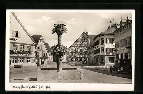 AK Tettnang /Württbg., Platz mit Gasthof zum Bären