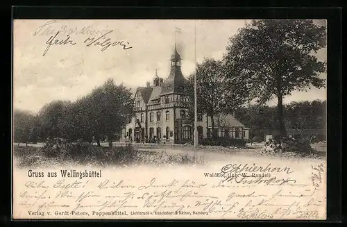 AK Hamburg-Wellingsbüttel, Hotel Waldhof von W. Randel