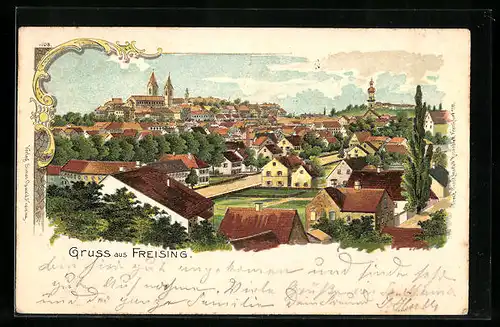 Lithographie Freising, Panorama