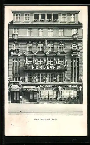 AK Berlin, Hotel Nordland, Invalidenstrasse 115