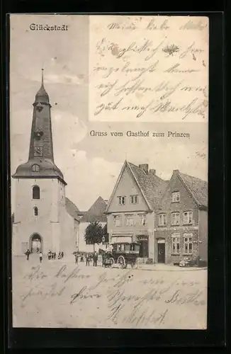 AK Glückstadt, Gasthof zum Prinzen