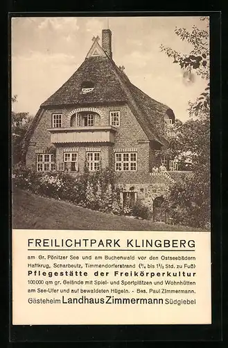AK Klingberg, Freilichtpark Klingberg