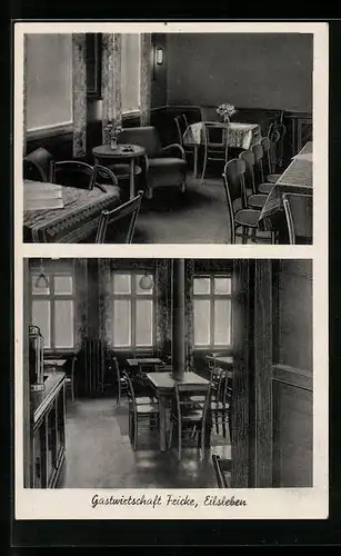 AK Eilsleben, Gasthaus Fricke, Speiseraum