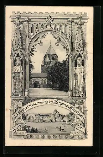 AK Essen, 53. Generalversammlung der Katholiken Deutschlands 1906, Kirche
