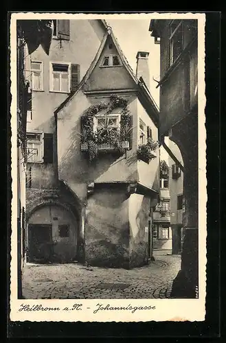 AK Heilbronn a. N., Hübsches Haus in der Johannisgasse