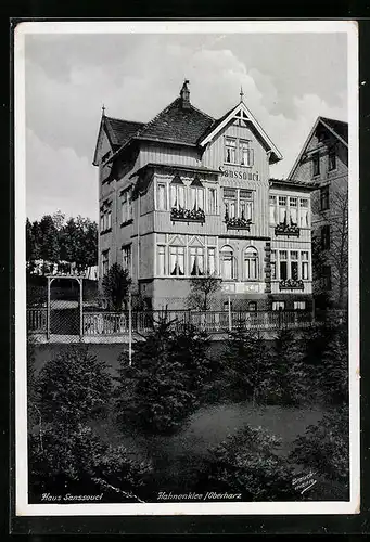 AK Hahnenklee /Oberharz, Hotel Haus Sanssouci