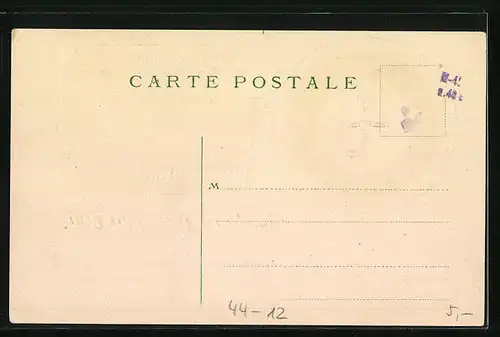 AK La Roulette de Monaco, Spieltisch mit Erklärungen