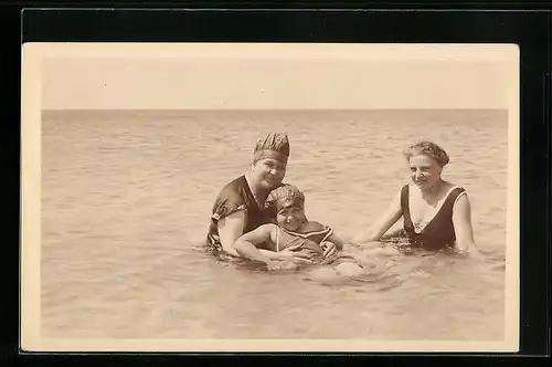 Foto-AK Westerland-Sylt, Foto-Atelier Herold, Bademode