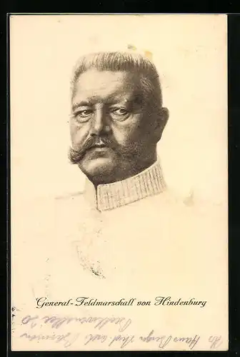 AK General-Feldmarschall Paul von Hindenburg