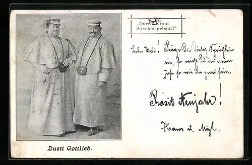 AK Duett Gottlieb, Durch Kraut So schön gebaut