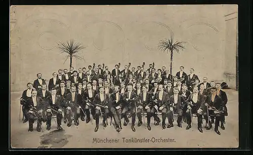 AK Münchner Tonkünstler-Orchester unter Palmen