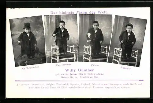 AK Willy Günther der kleinste Mann der Welt