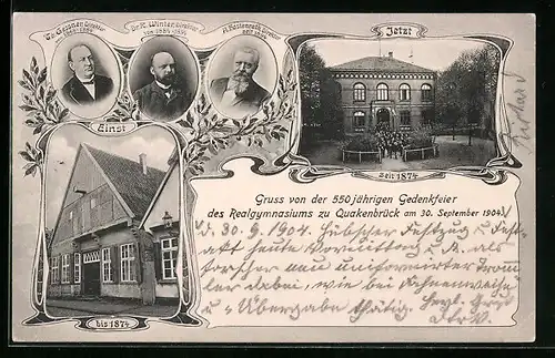AK Quakenbrück, 550 jährige Gedenkfeier des Realgymnasiums 1904