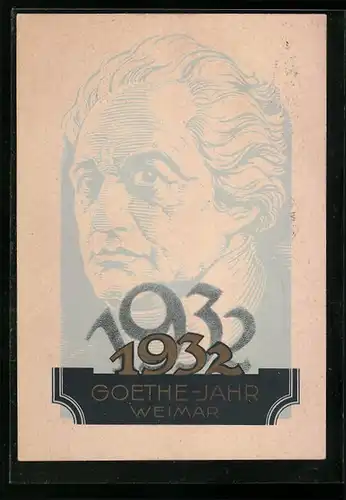 AK Weimar, Verkehrsverein, Goethe Jahr 1932