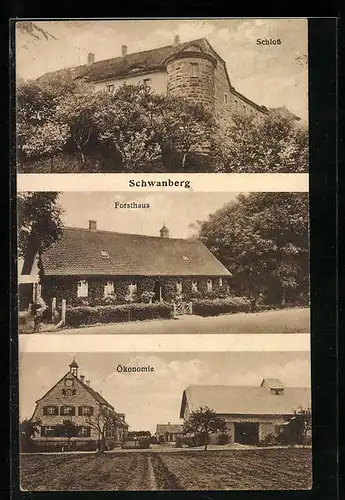 AK Schwanberg, Schloss, Forsthaus, Ökonomie