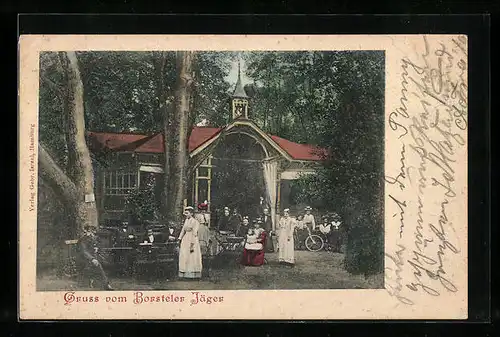 AK Hamburg-Grossborstel, Gasthaus Borsteler Jäger