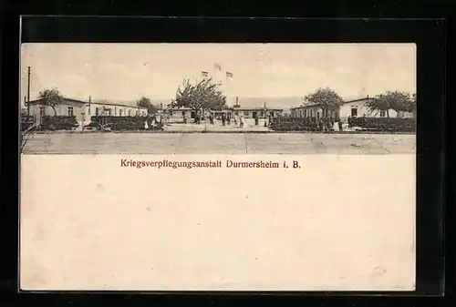 AK Durmersheim i. B., Kriegsverpflegungsanstalt