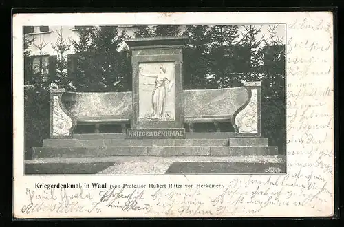AK Waal, Partie am Kriegerdenkmal