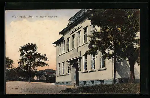 AK Wermelskirchen, Rektoratschule bei Abendstimmung