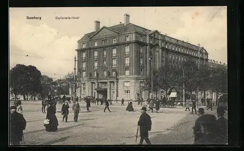 AK Hamburg-Neustadt, Blick auf das Esplanade-Hotel