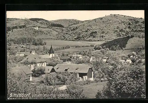 AK Sittendorf, Ortsansicht von der Meierei aus