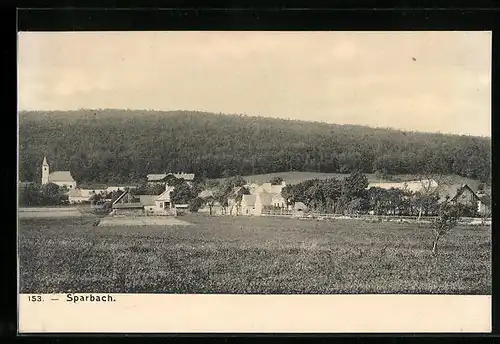 AK Sparbach, Ansicht der Ortschaft
