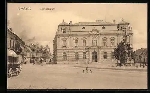 AK Stockerau, Partie am Sparkassenplatz