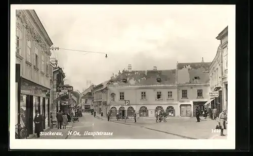 AK Stockerau, Passanten in der Hauptstrasse