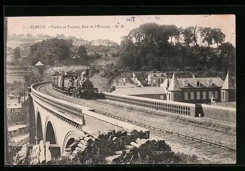 AK Elbeuf, Viaduc et Tunnel, Rue de l`Hospice