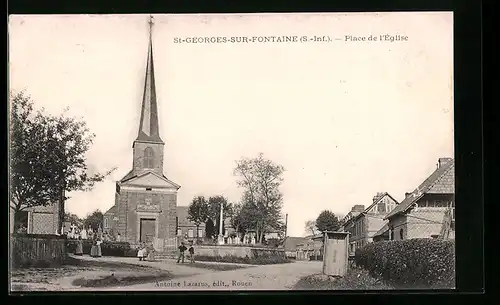 AK St-Georges-Sur-Fontaine, Place de l`Eglise