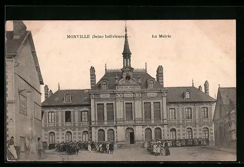 AK Monville, La Mairie