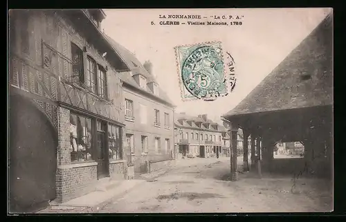 AK Cléres, Vieilles Maisons, 1788