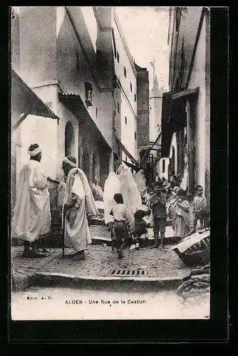 AK Alger, Une Rue de la Casbah