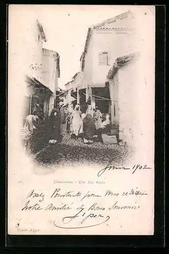 AK Constantine, Une Rue Arabe
