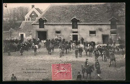 AK La Celle-les-Bordes, Un jour de rendez-vous