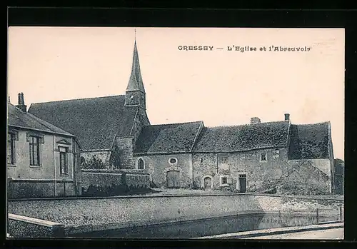 AK Gressey, L`Eglise et l`Abreuvoir