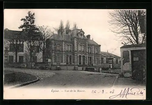 AK Épône, Vue de la Mairie