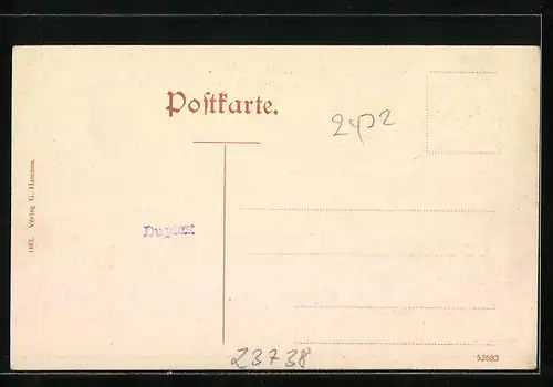 AK Lensahn i. Holst., Blick zur Oberförsterei